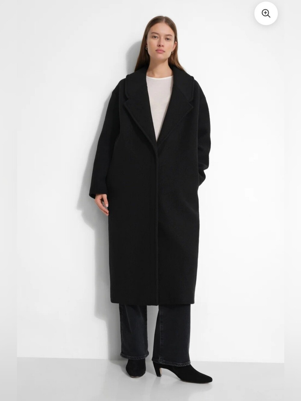 H&M PREMIUM EDITION Italian Fabric Wool Blend Women's Coat size L